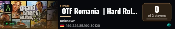  OTF Romania  | Hard Roleplay | [discord.gg/otfro] live status badge