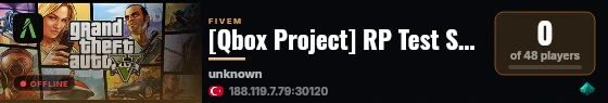 [Qbox Project] RP Test Server live status badge