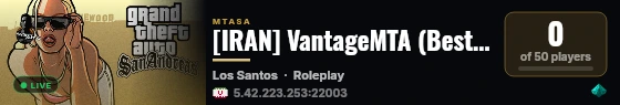 [IRAN] VantageMTA (Best Server)  live status badge