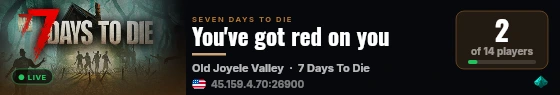 You've got red on you live status badge