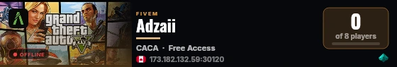 Adzaii live status badge