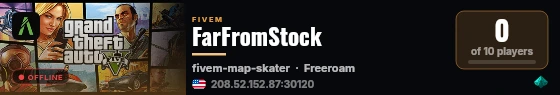 FarFromStock live status badge