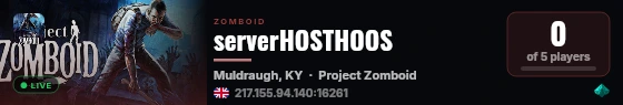 serverHOSTHOOS live status badge
