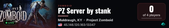 PZ Server by stank live status badge