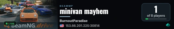 minivan mayhem live status badge