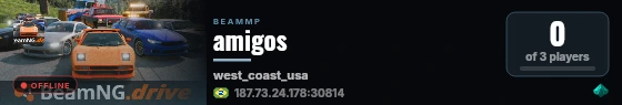 amigos live status badge