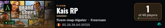 Kais RP live status badge