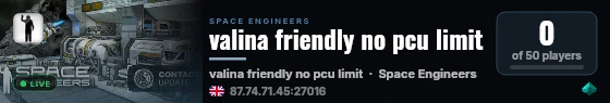 valina friendly no pcu limit live status badge