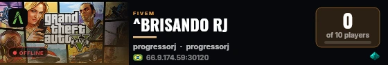 ^BRISANDO RJ live status badge