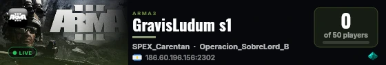 GravisLudum s1 live status badge