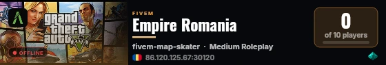 Empire Romania live status badge