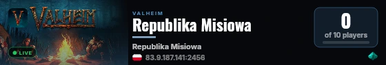 Republika Misiowa live status badge
