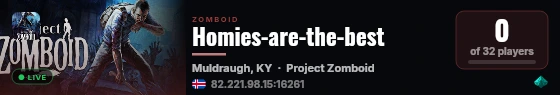 Homies-are-the-best live status badge