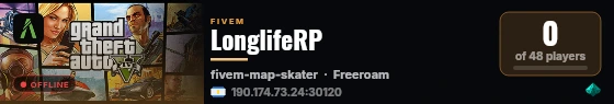 LonglifeRP live status badge