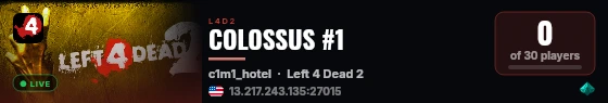 COLOSSUS #1 live status badge