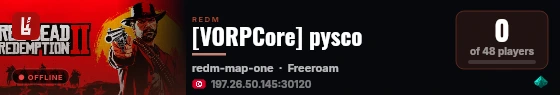 [VORPCore] pysco live status badge