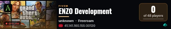 ENZO Development live status badge