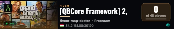 [QBCore Framework] 2, live status badge