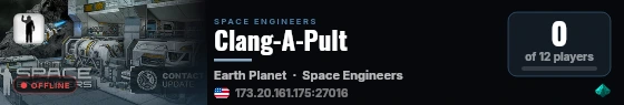 Clang-A-Pult live status badge