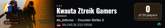 Kwauta Ztreik Gamers live status badge