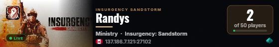 Randys live status badge