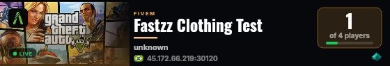 Fastzz Clothing Test live status badge