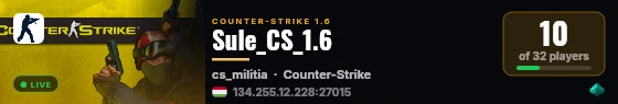 Sule_CS_1.6 live status badge