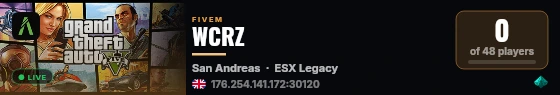 WCRZ live status badge