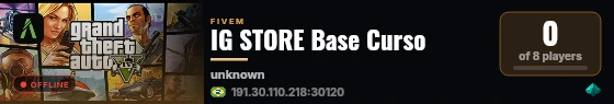 IG STORE Base Curso live status badge