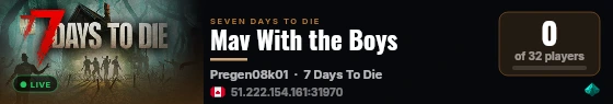 Mav With the Boys live status badge