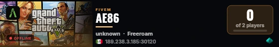 AE86 live status badge