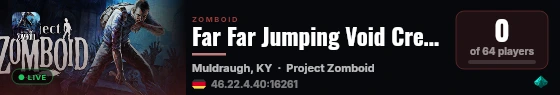Far Far Jumping Void Crew Stadium Over Ravenswatchwatch in a co live status badge