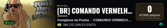 [BR] COMANDO VERMELHO vs TERCEIRO COMANDO PURO | GUERRA DO RIO | SURVIVAL live status badge