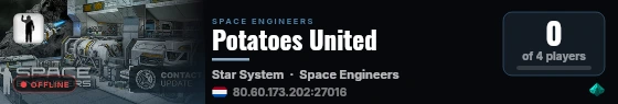 Potatoes United live status badge