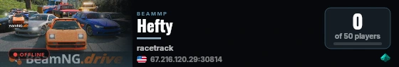 Hefty live status badge