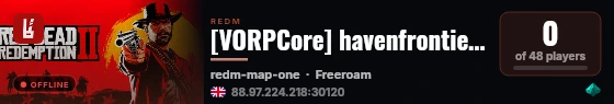 [VORPCore] havenfrontierdev live status badge