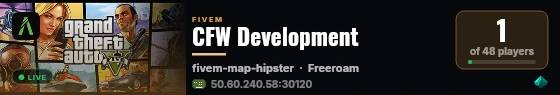 CFW Development live status badge