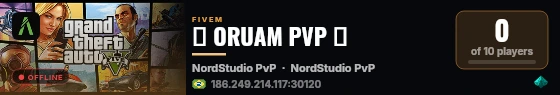 🔹 ORUAM PVP 🔹 live status badge