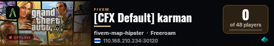 [CFX Default] karman live status badge
