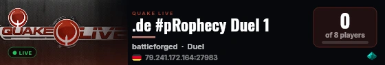 .de #pRophecy Duel 1 live status badge
