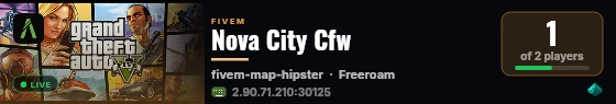 Nova City Cfw live status badge