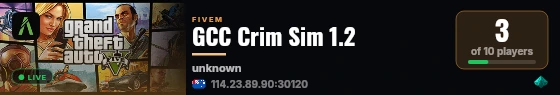 GCC Crim Sim 1.2 live status badge