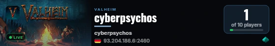 cyberpsychos live status badge