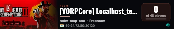 [VORPCore] Localhost_testServ live status badge
