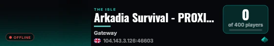 Arkadia Survival - PROXIMITY VC - 2x - ESP/LATAM live status badge