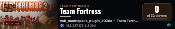 Team Fortress live status badge