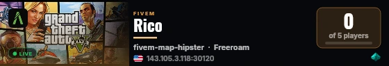 Rico live status badge