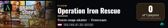 Operation Iron Rescue live status badge