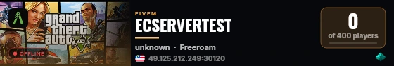 ECSERVERTEST live status badge