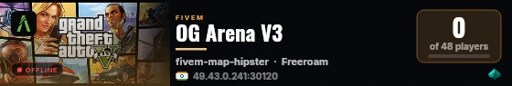 OG Arena V3 live status badge